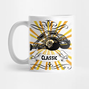 Car in vintage classic look gift idea Mug